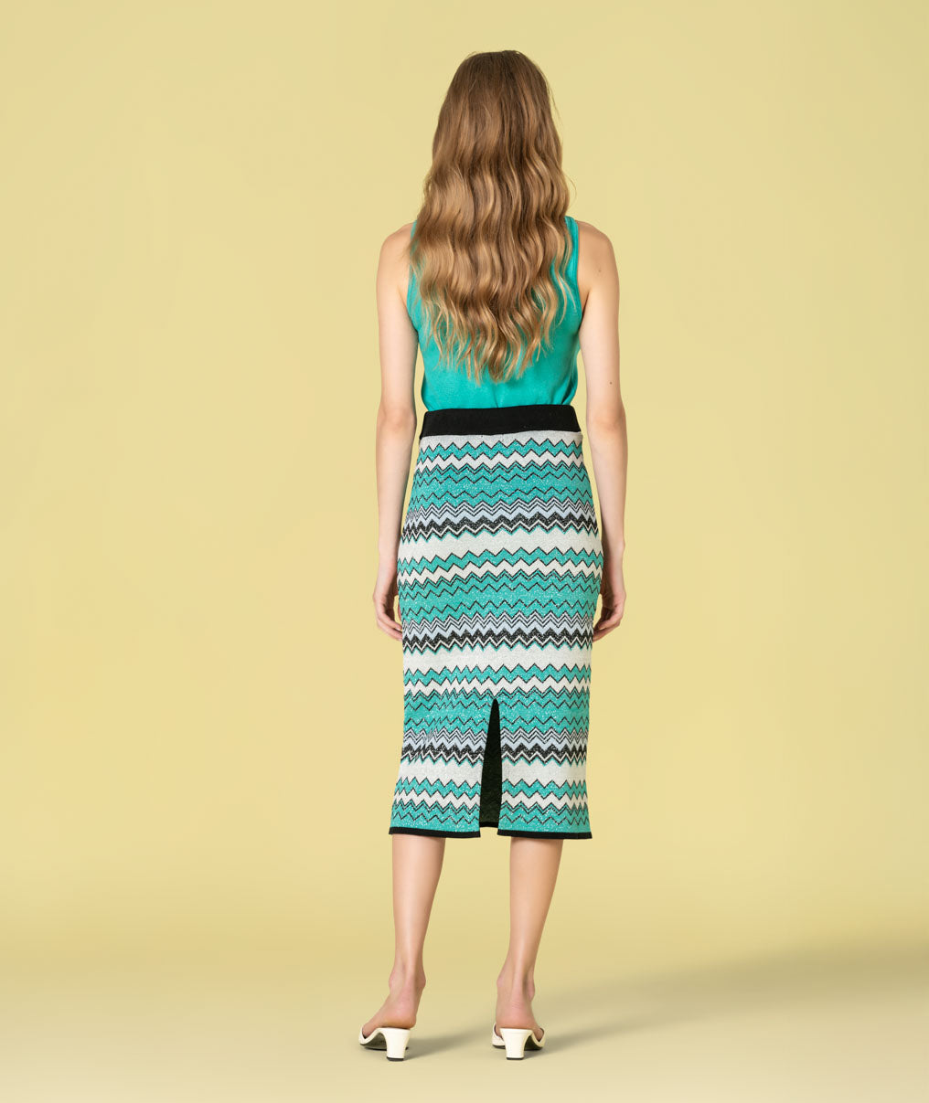 Saia zigzag brilho 3517