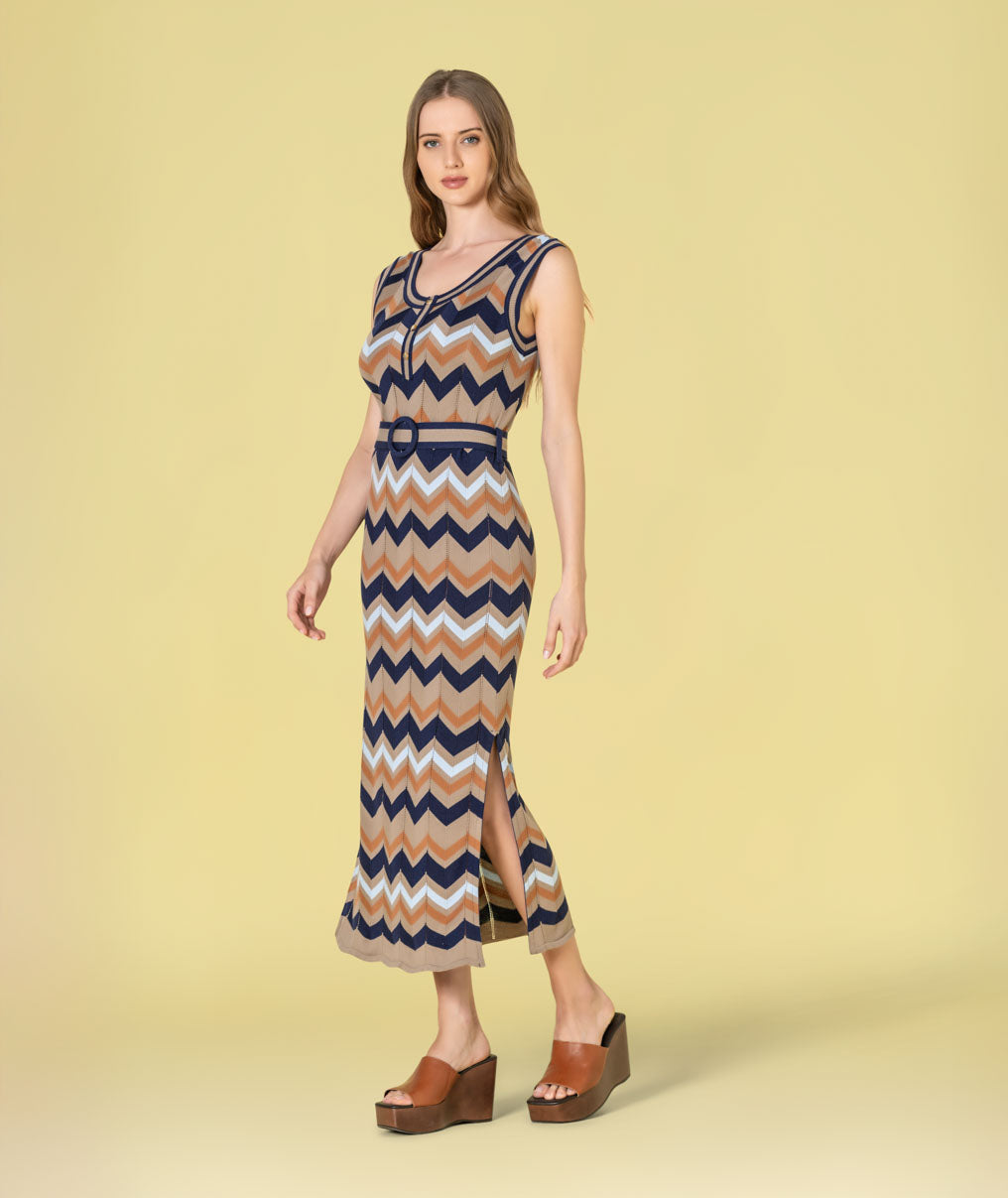 Vestido zigzag 3518