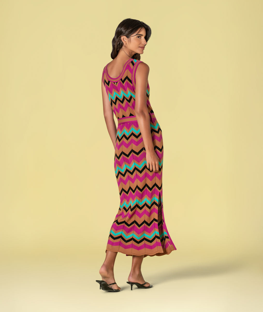 Vestido zigzag 3518