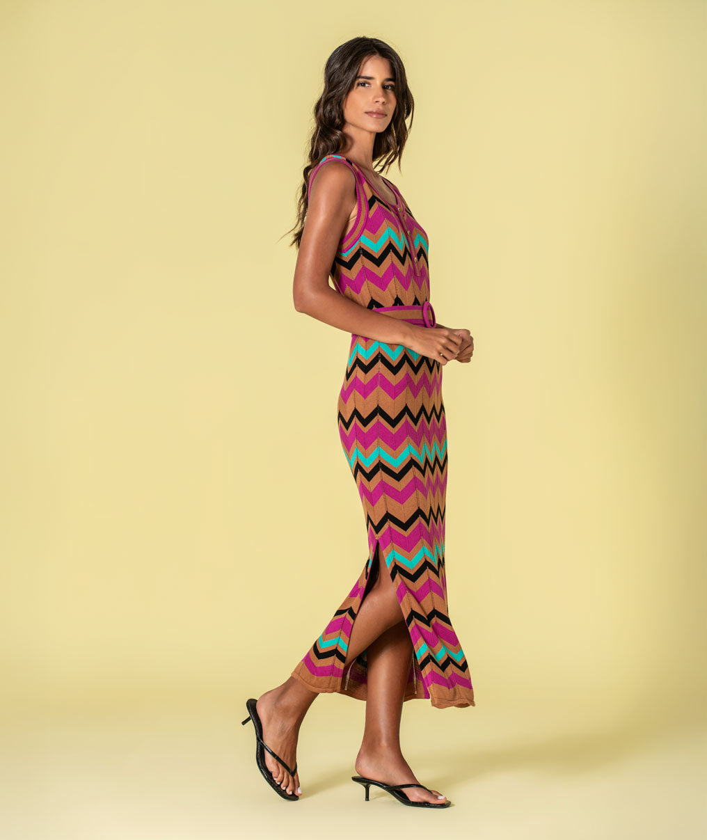 Vestido zigzag 3518