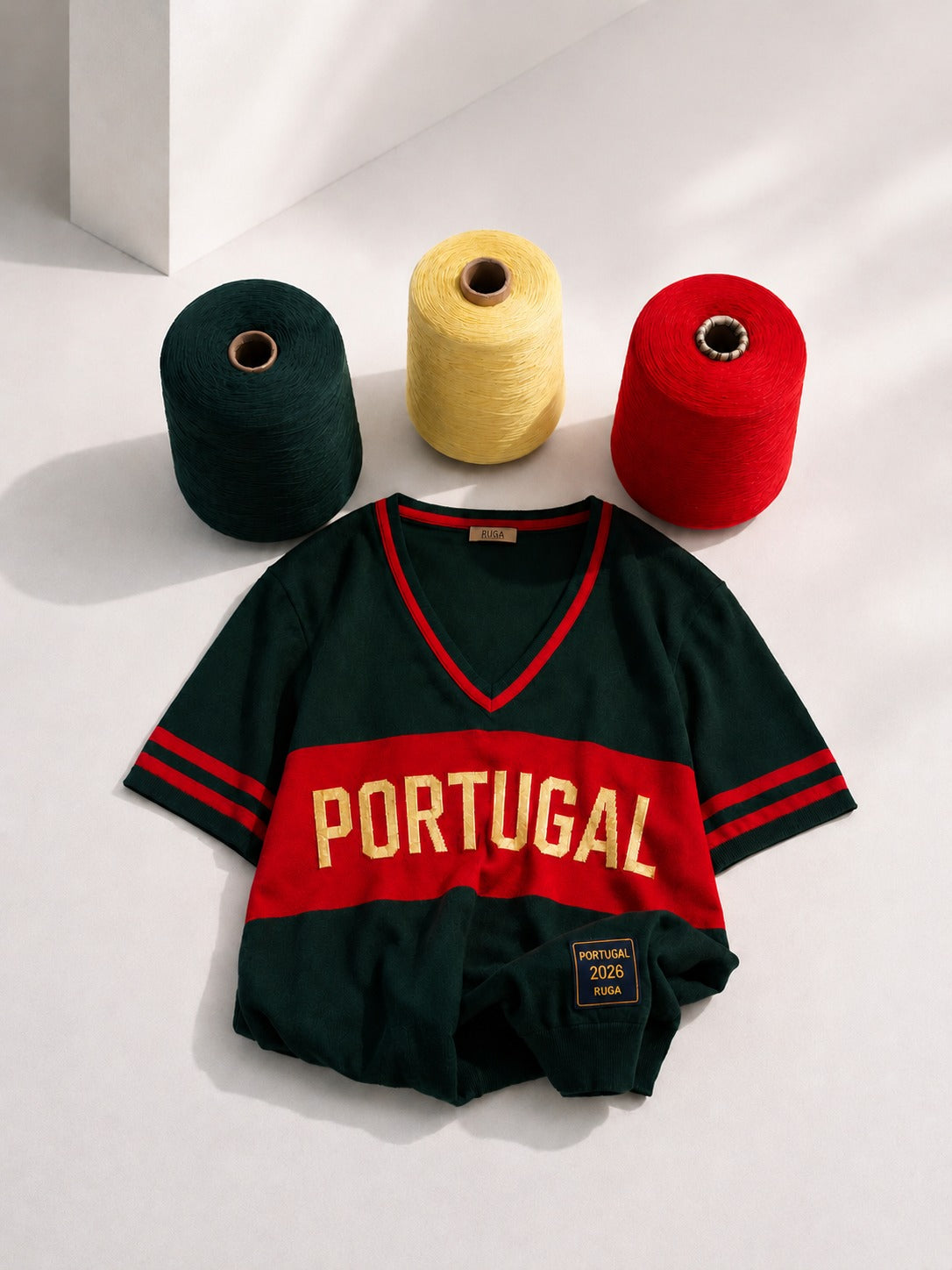 T-Shirt com barra frontal Portugal 3597
