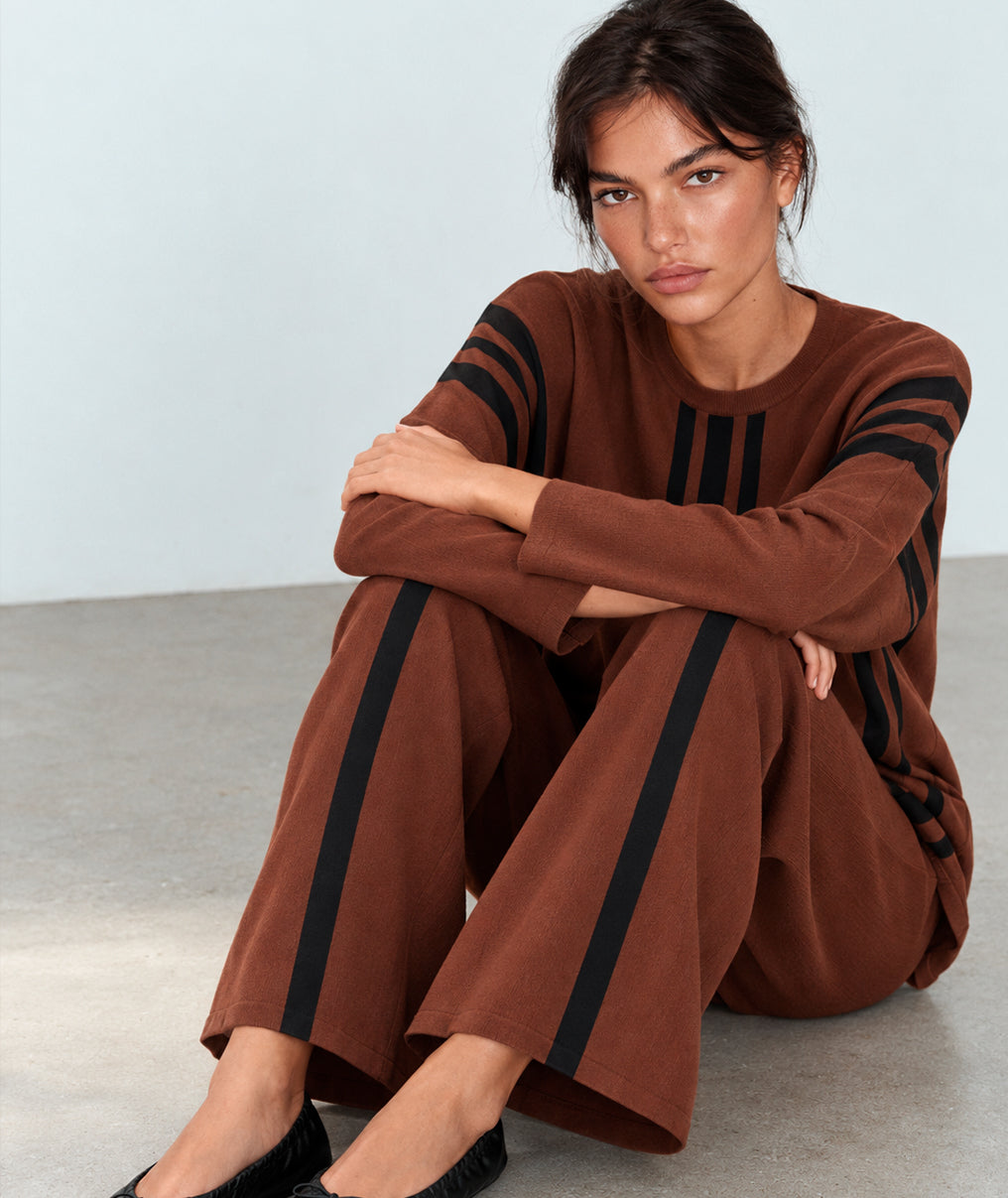 Oversize striped sweater 3548