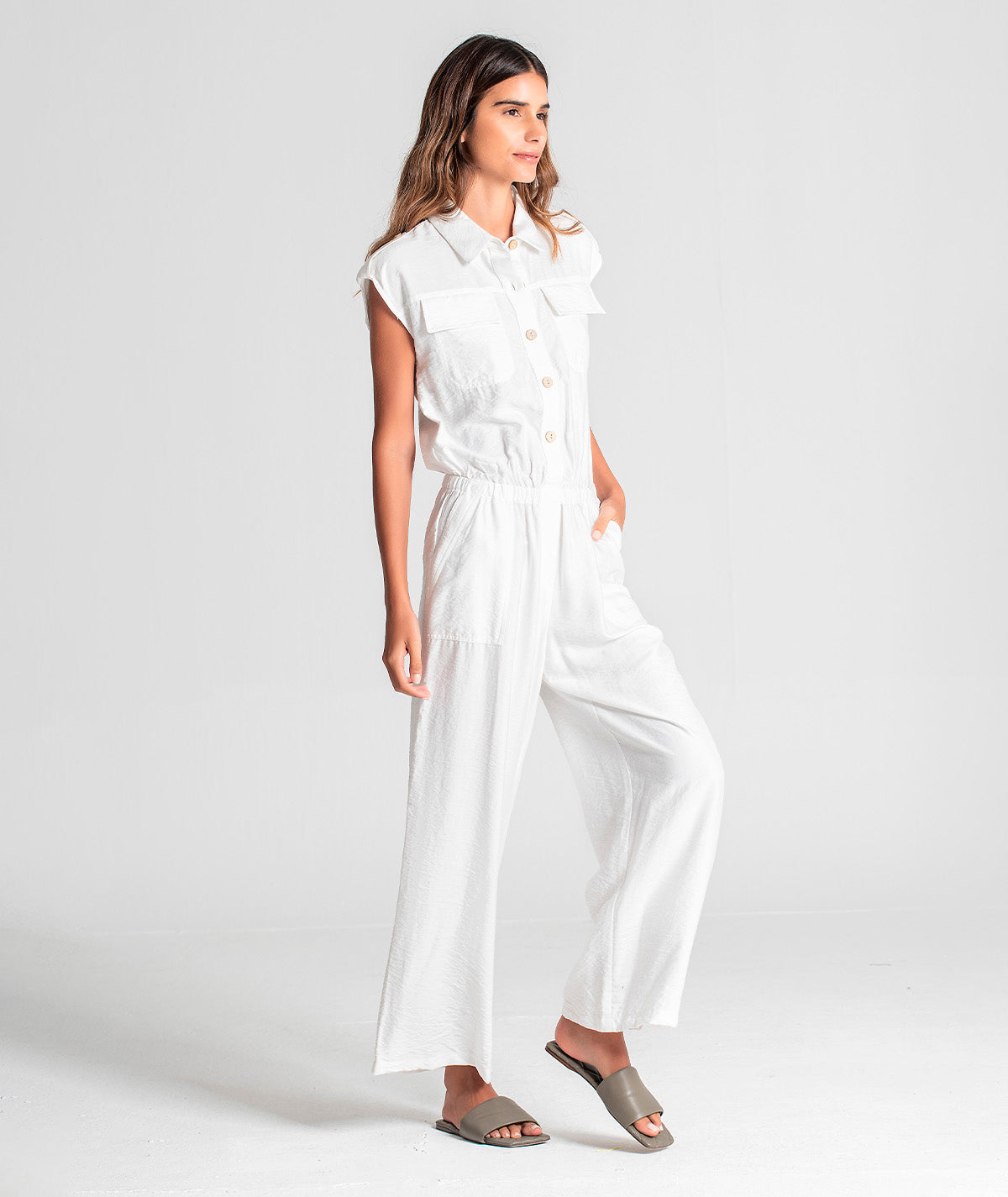 Jumpsuit with buttons 6044