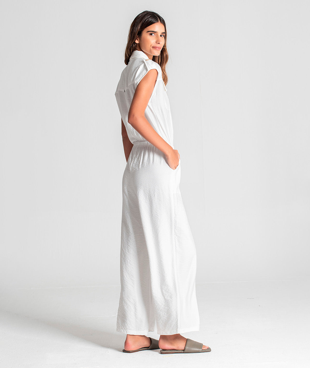 Jumpsuit with buttons 6044