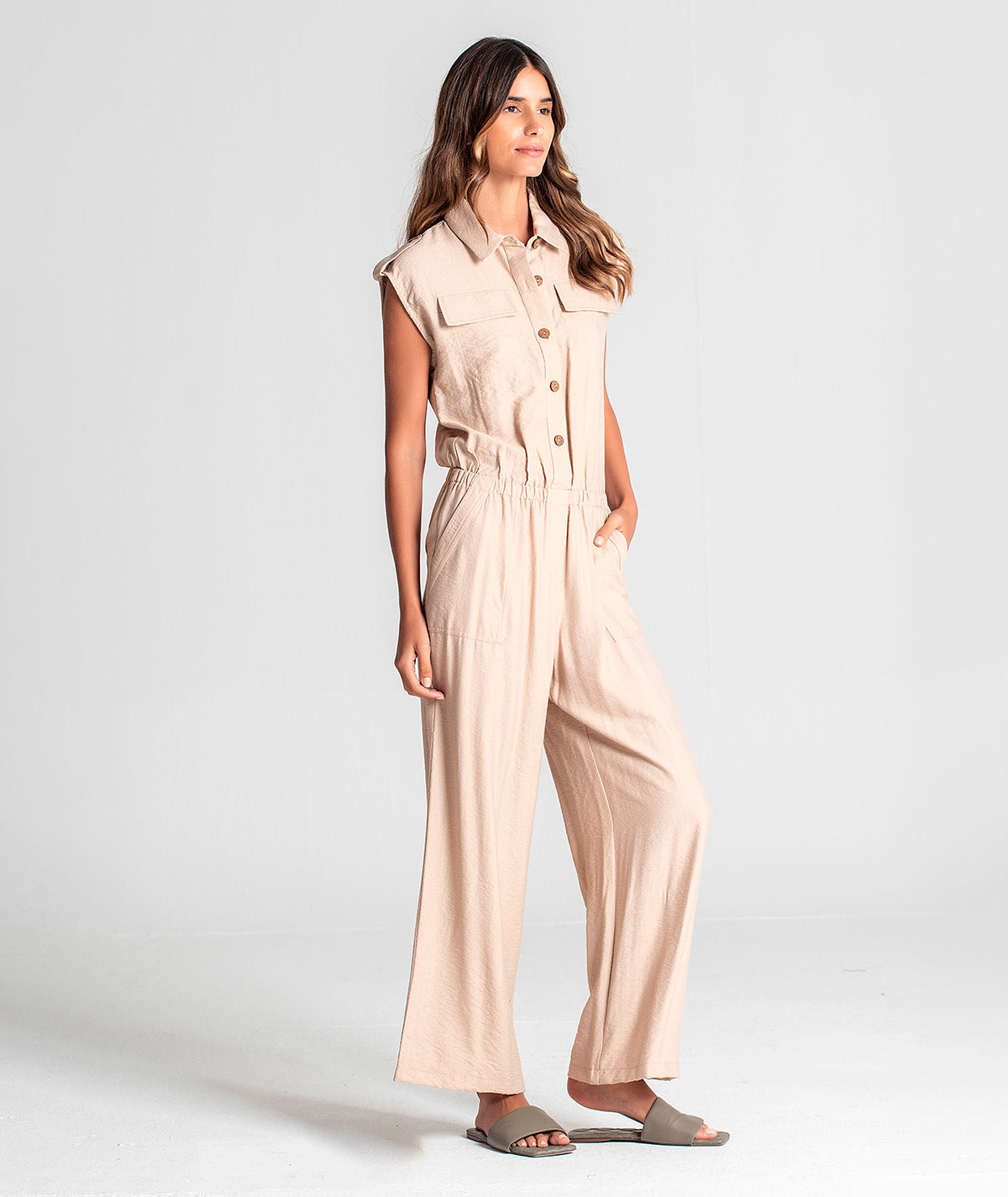 Jumpsuit with buttons 6044
