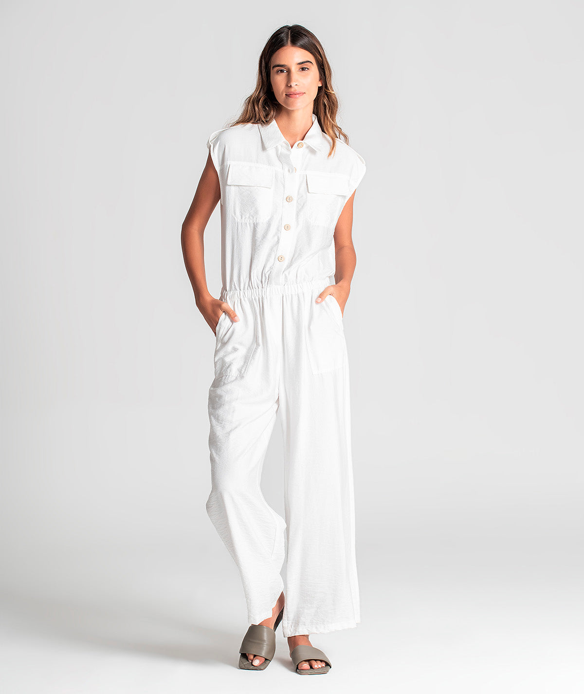 Jumpsuit with buttons 6044