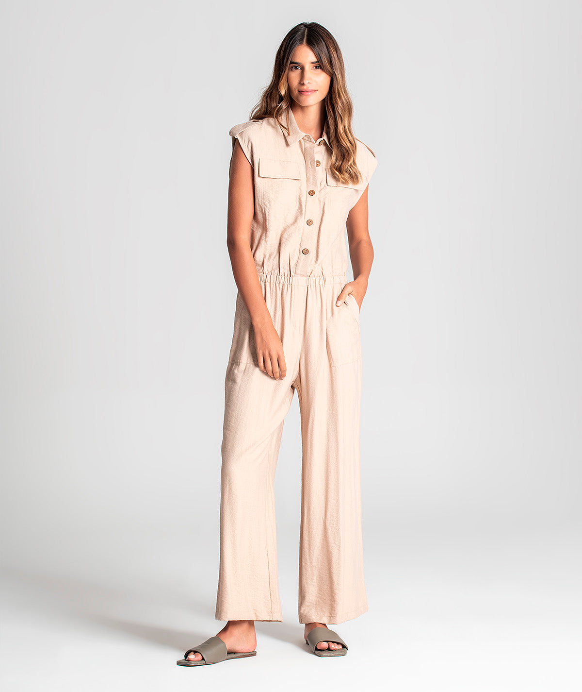 Jumpsuit with buttons 6044