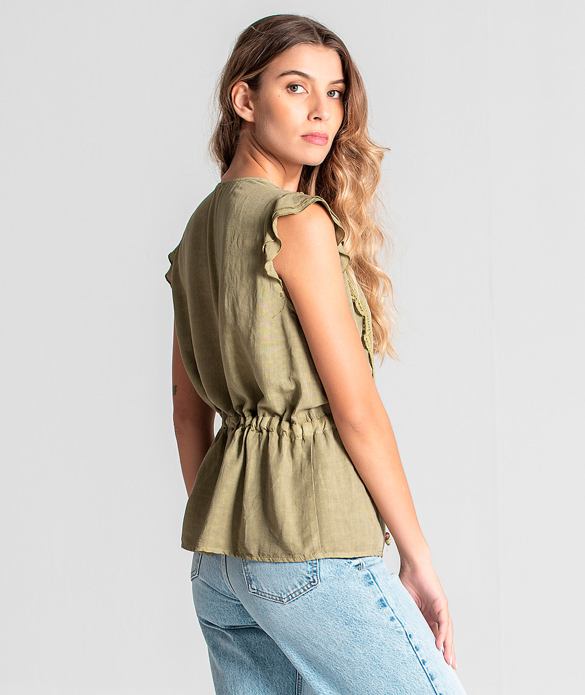 Blusa com botões na frente 6045