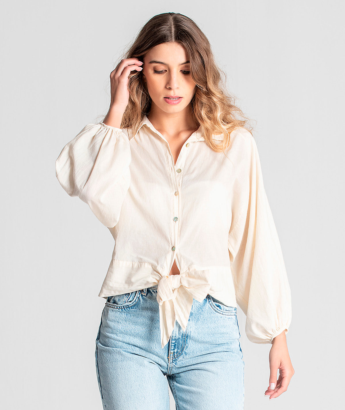 Blusa com nó na frente 6062