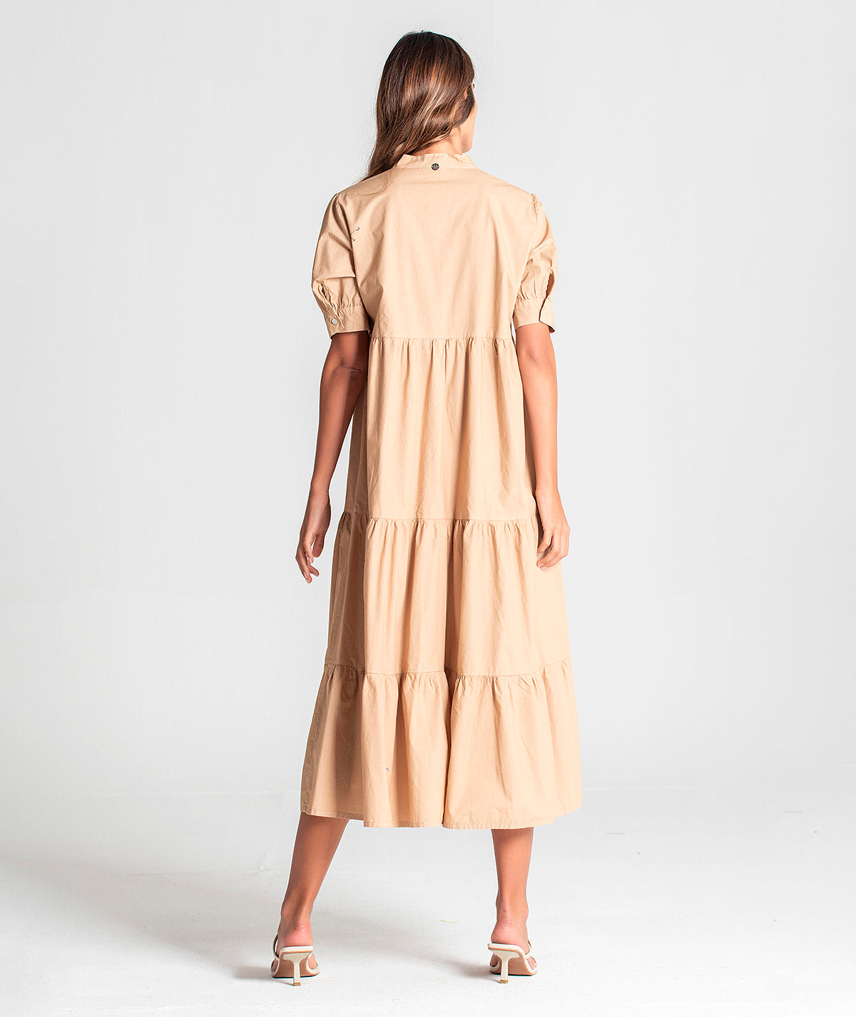 Vestido comprido com botões 6071
