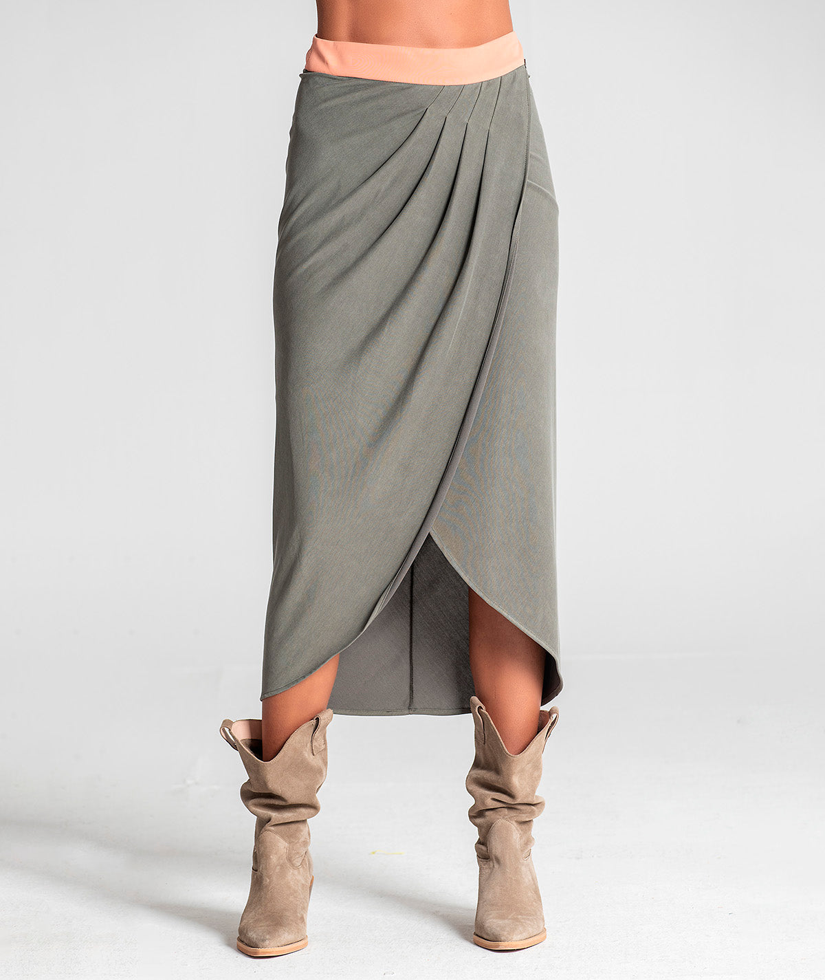 Two-tone skirt 6077