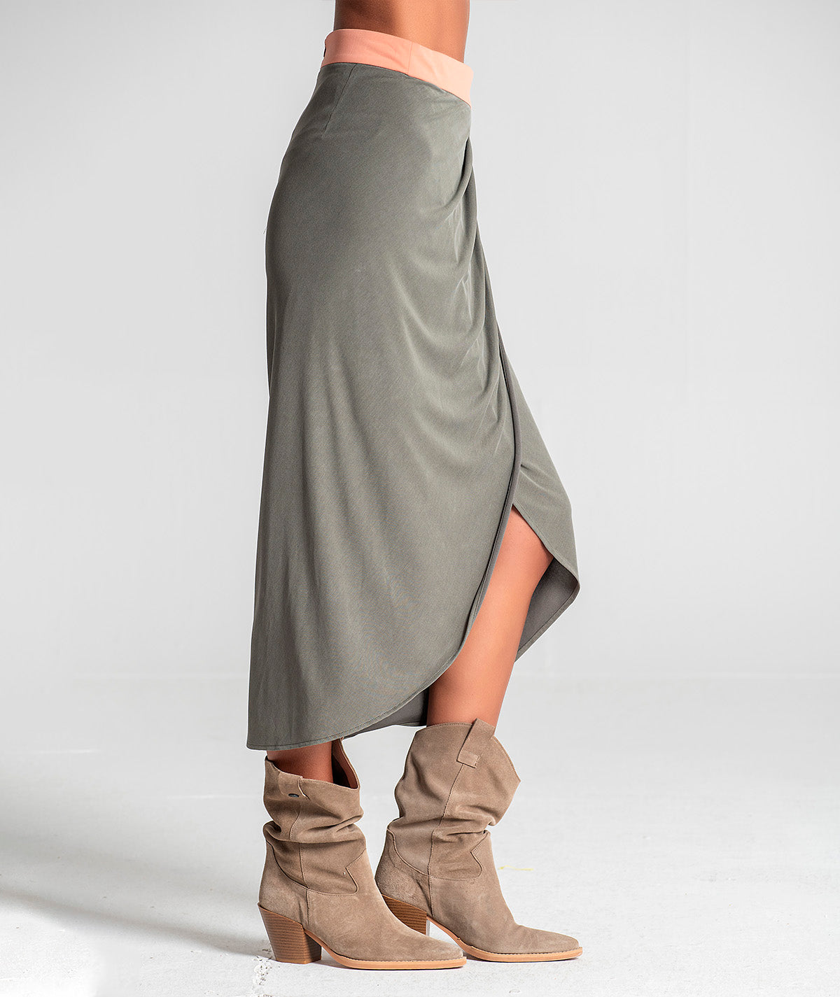 Two-tone skirt 6077