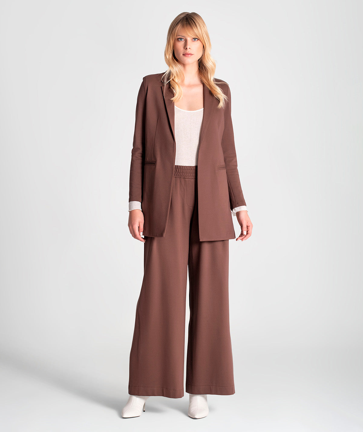 Blazer com bolsos e cinto 6103