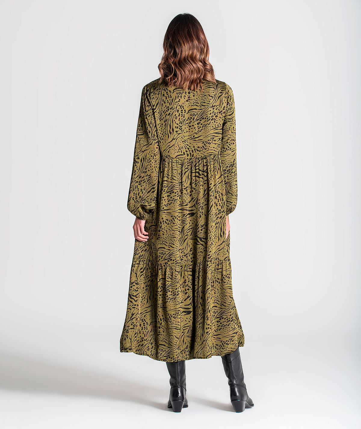 Vestido com animal print 6117