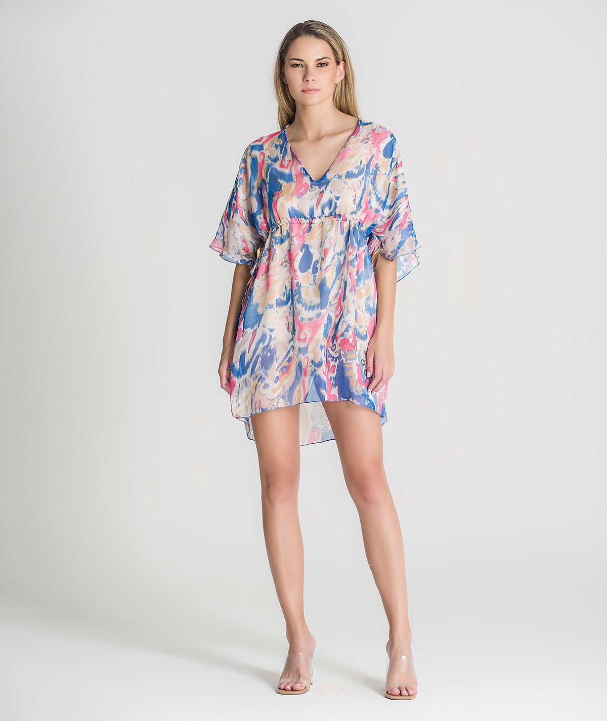 Vestido curto estampado 6161