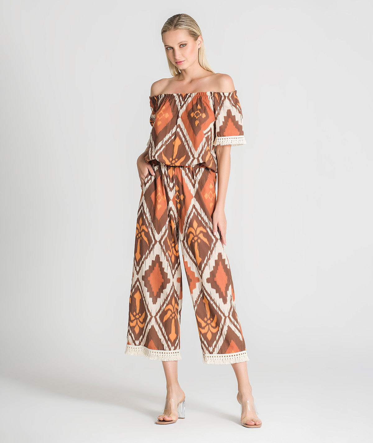 Blusa com padrão étnico 6165