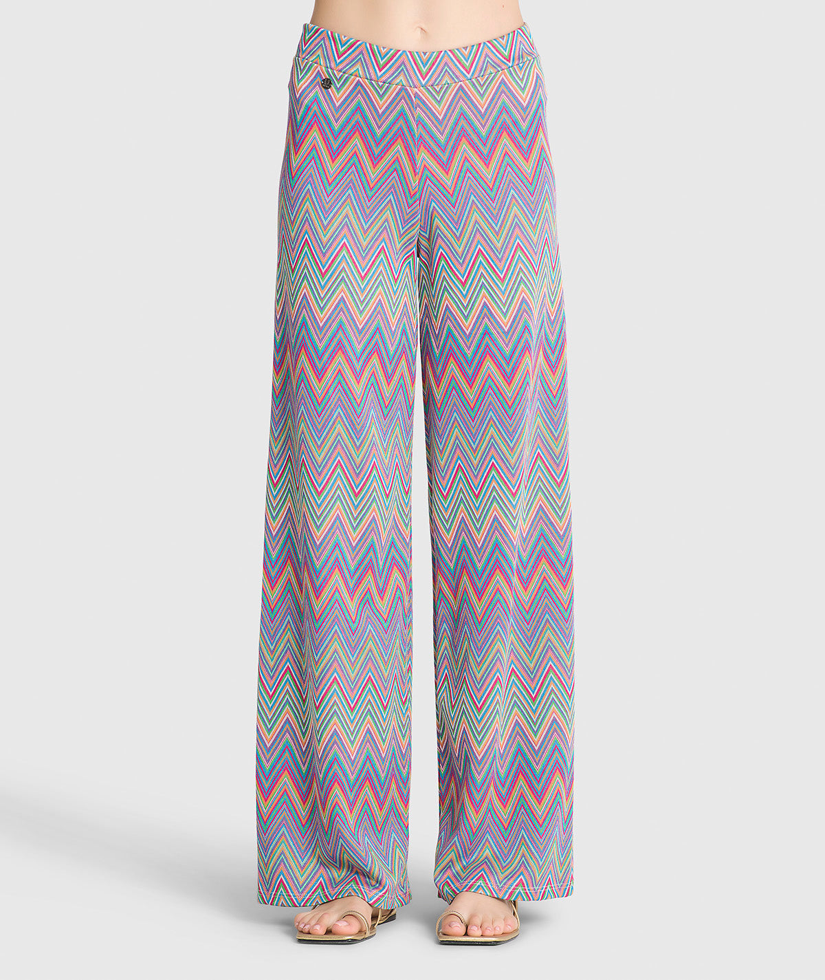 Calças com padrão zigzag 6173