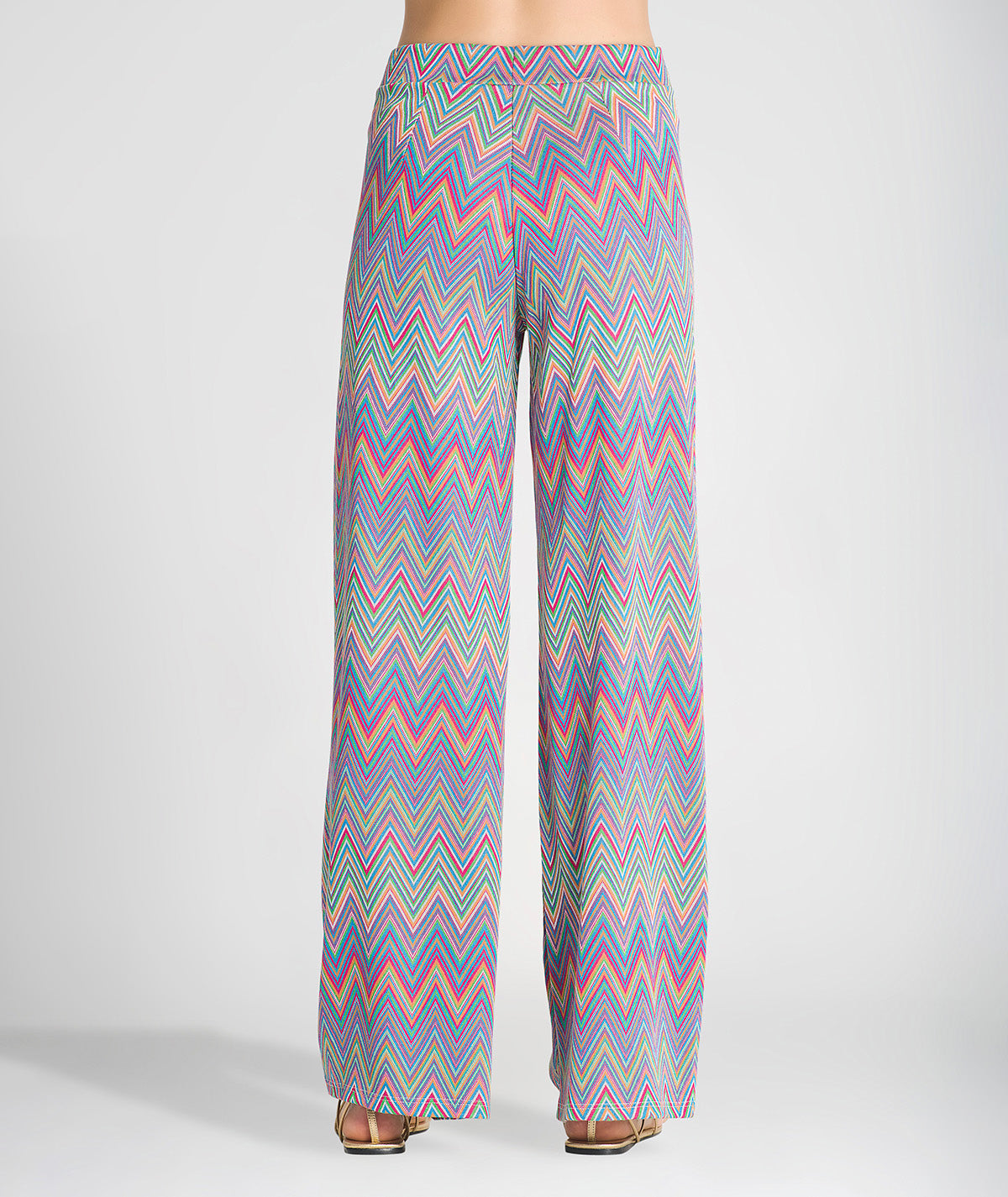 Calças com padrão zigzag 6173
