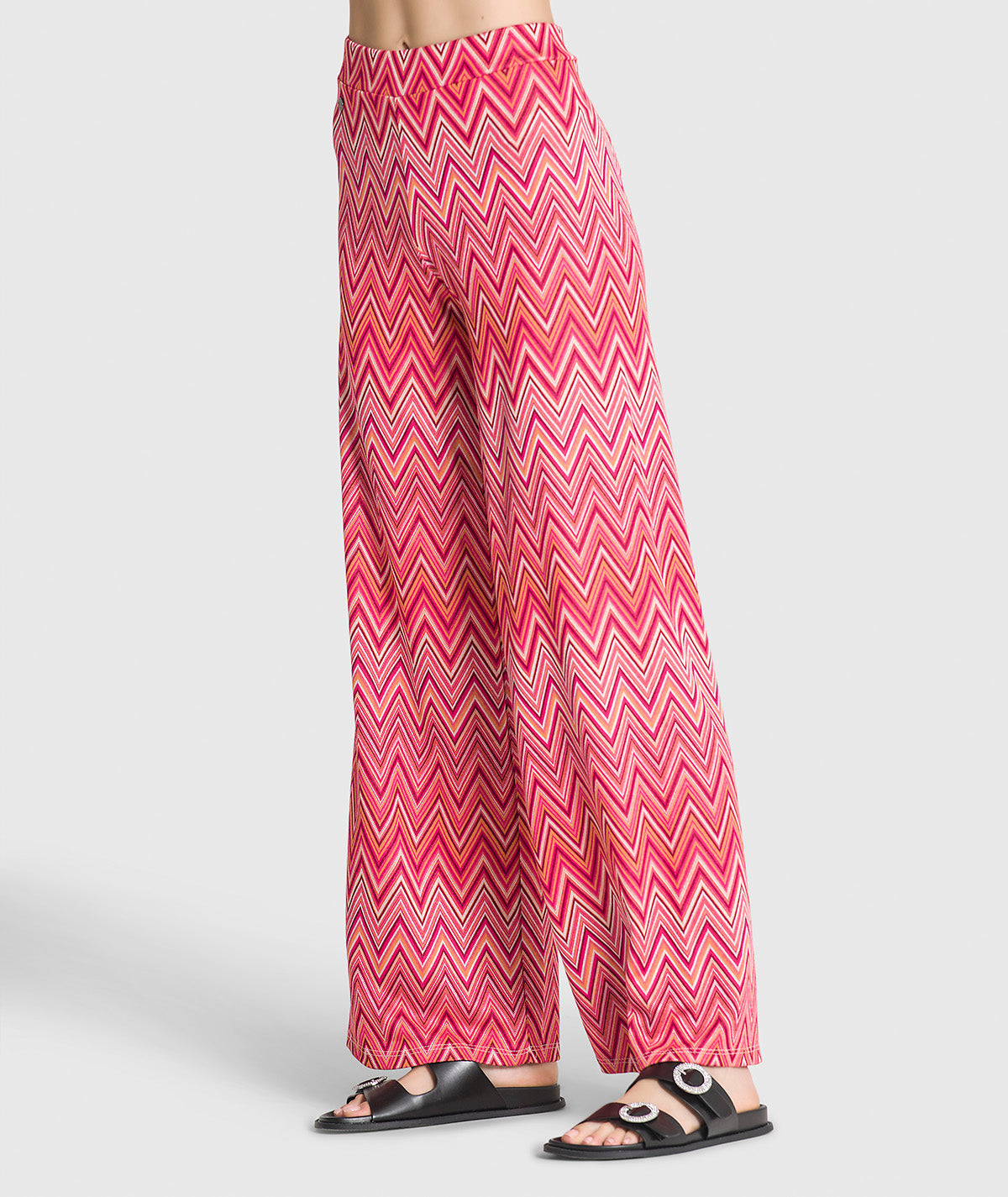 Calças com padrão zigzag 6173