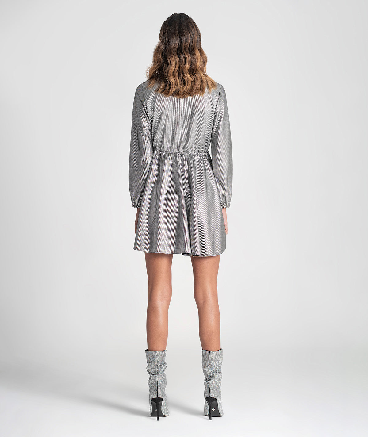 Vestido com elástico na cintura 6180