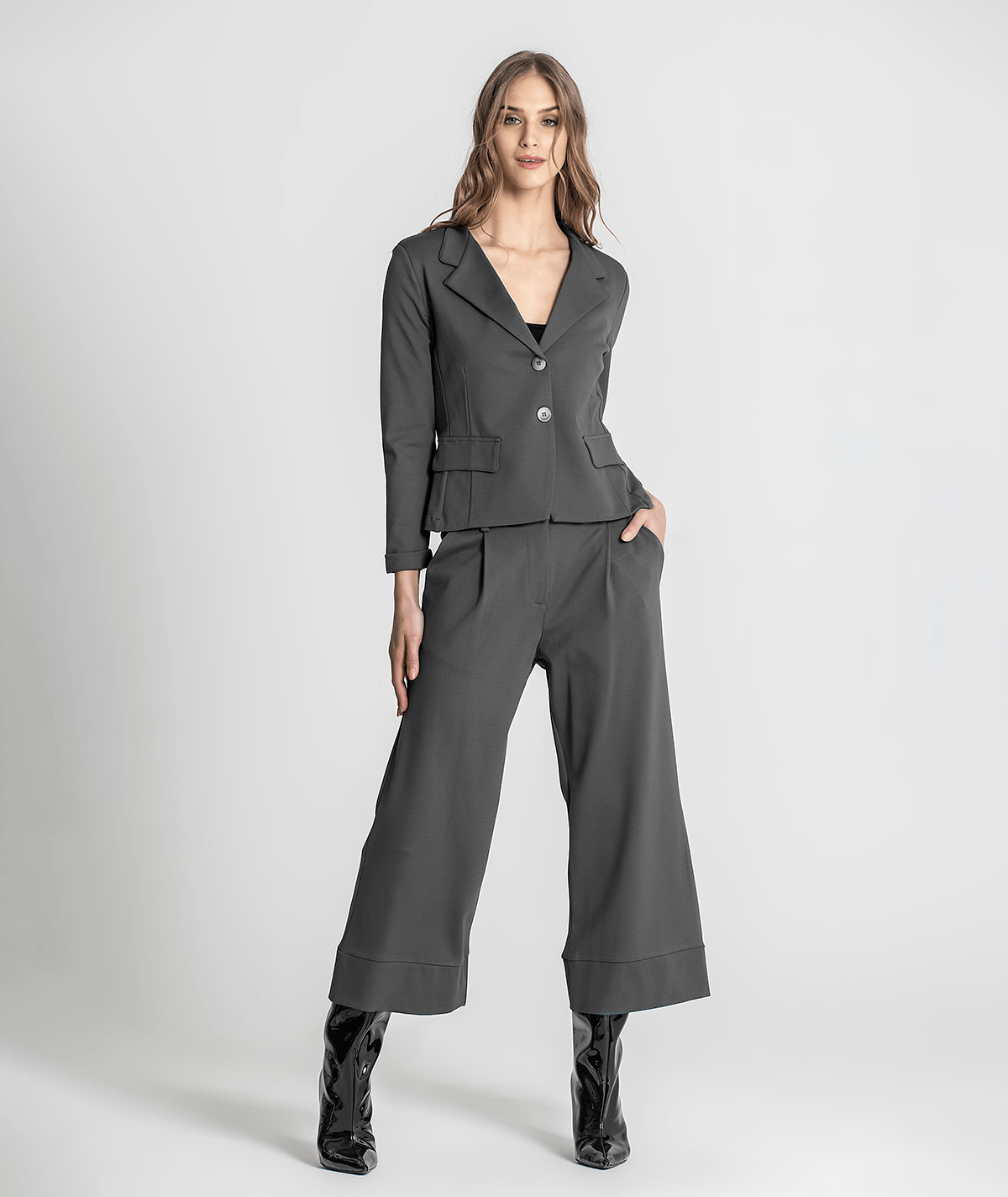 Blazer curto com botões 6198