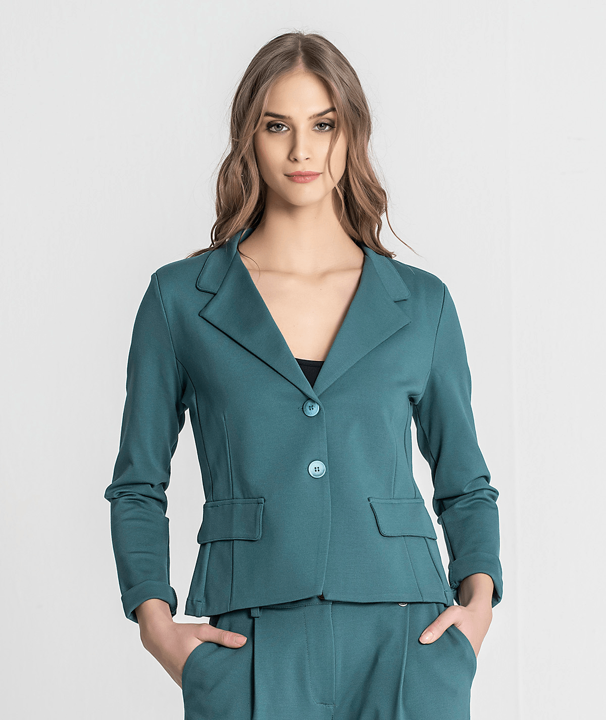 Blazer curto com botões 6198