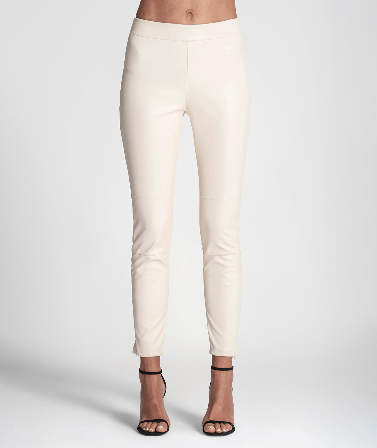 Leggings em napa com fecho lateral 6205