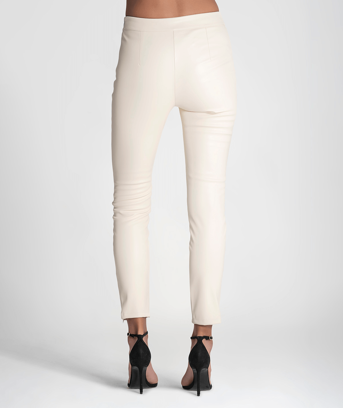 Leggings em napa com fecho lateral 6205