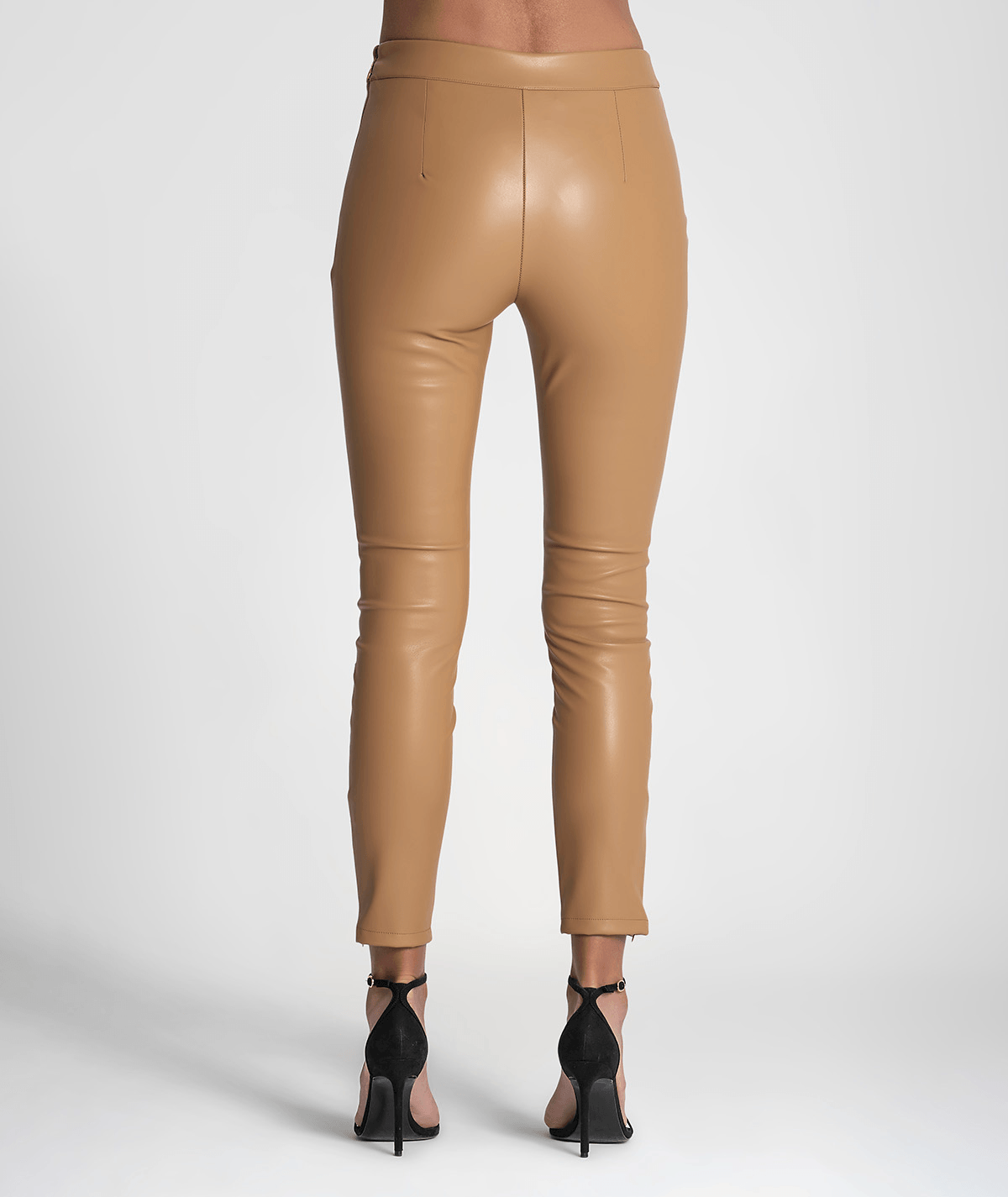 Leggings em napa com fecho lateral 6205