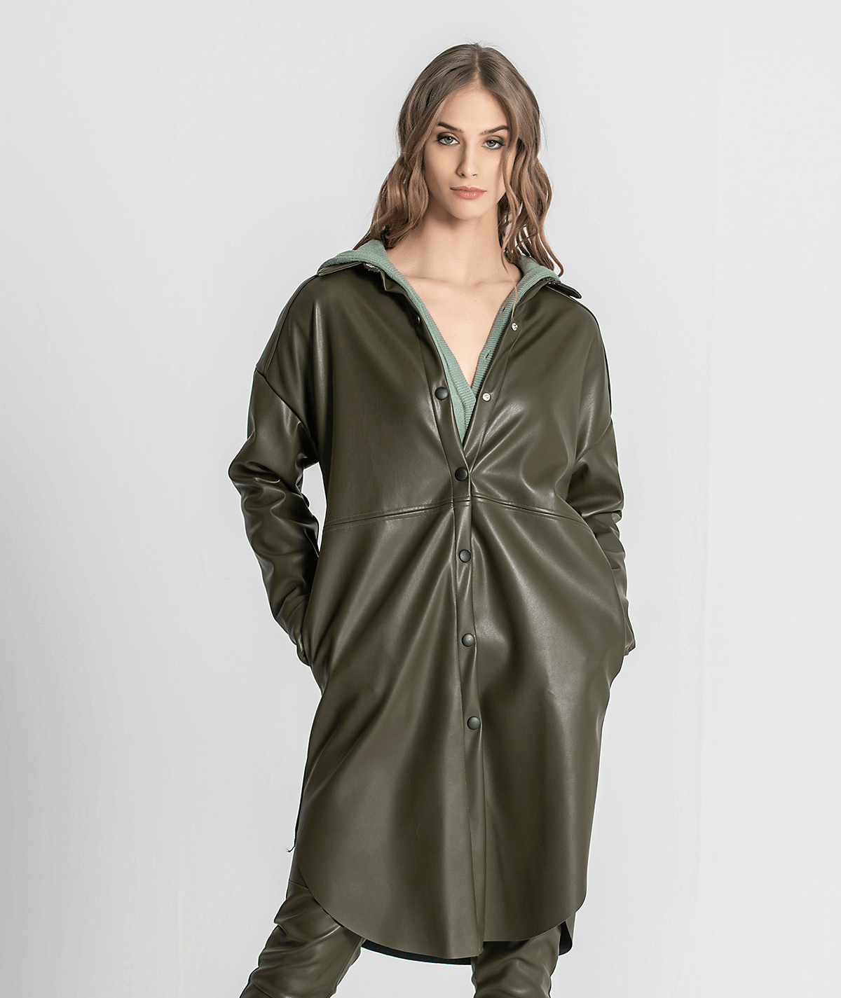 Vestido camiseiro com molas 6209