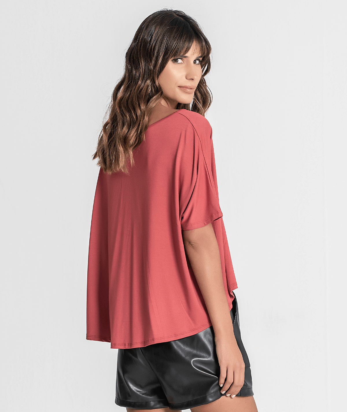 T‐shirt decote redondo 6214