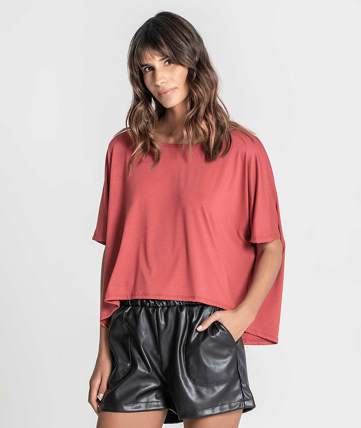 T‐shirt decote redondo 6214