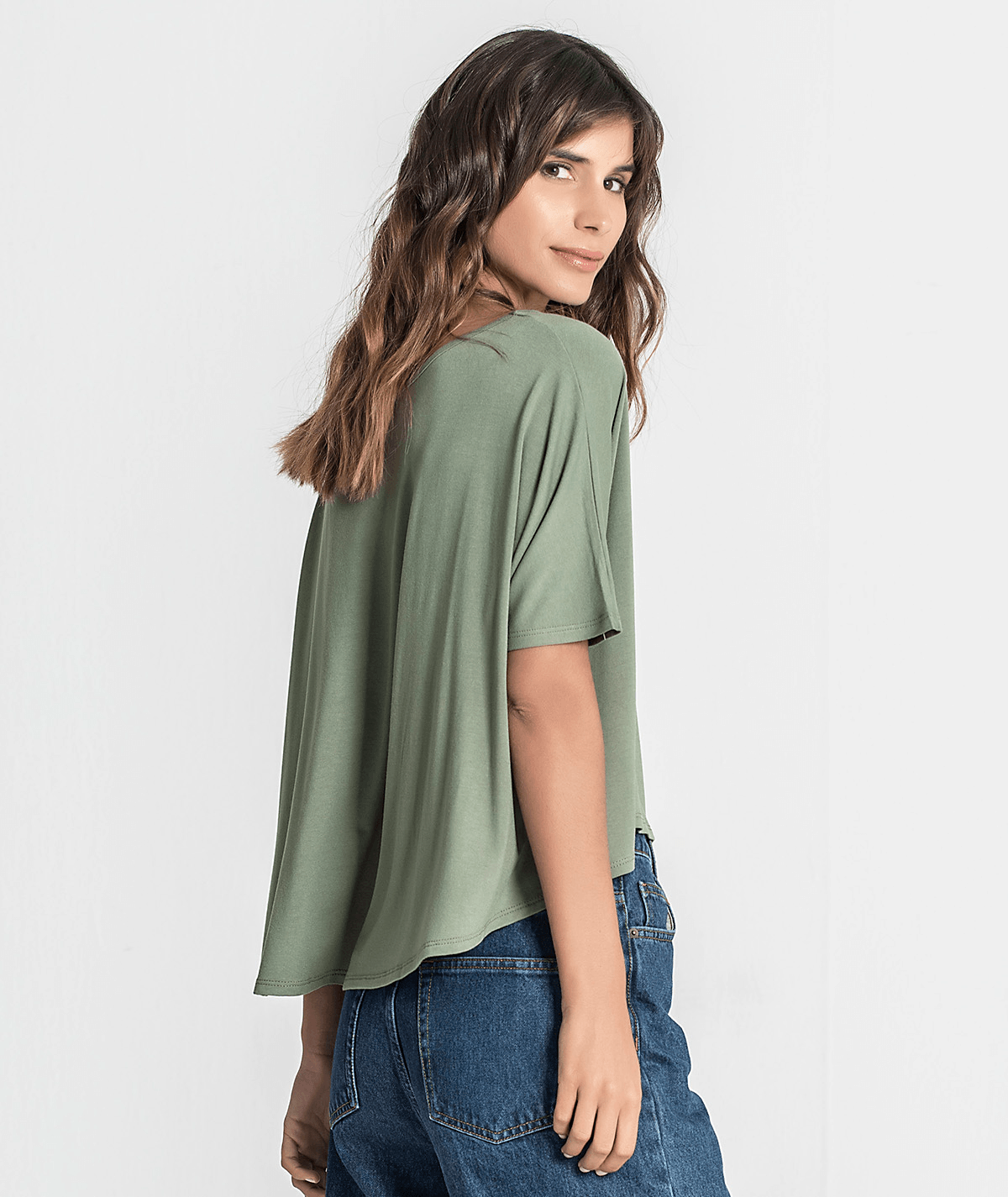 T‐shirt decote redondo 6214