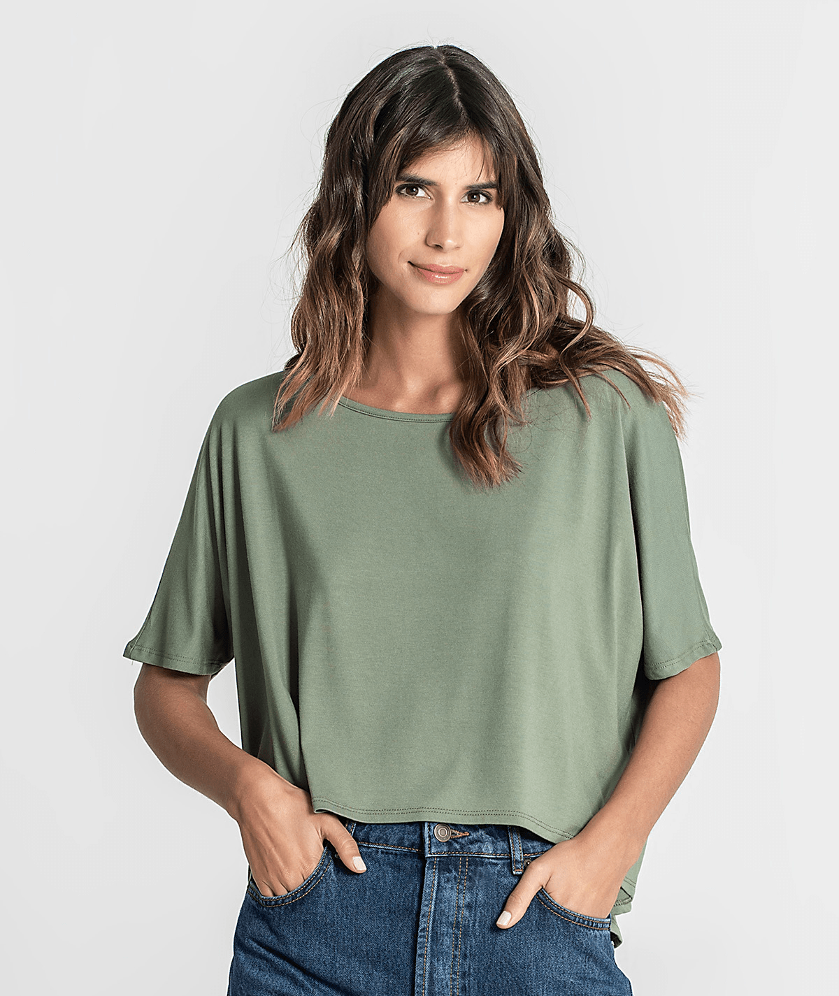 T‐shirt decote redondo 6214