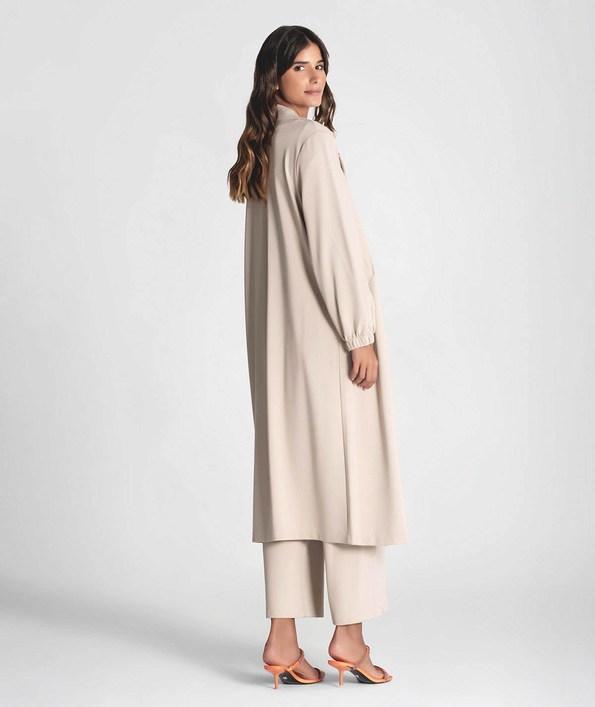 Long coat with buttons down the front 6252