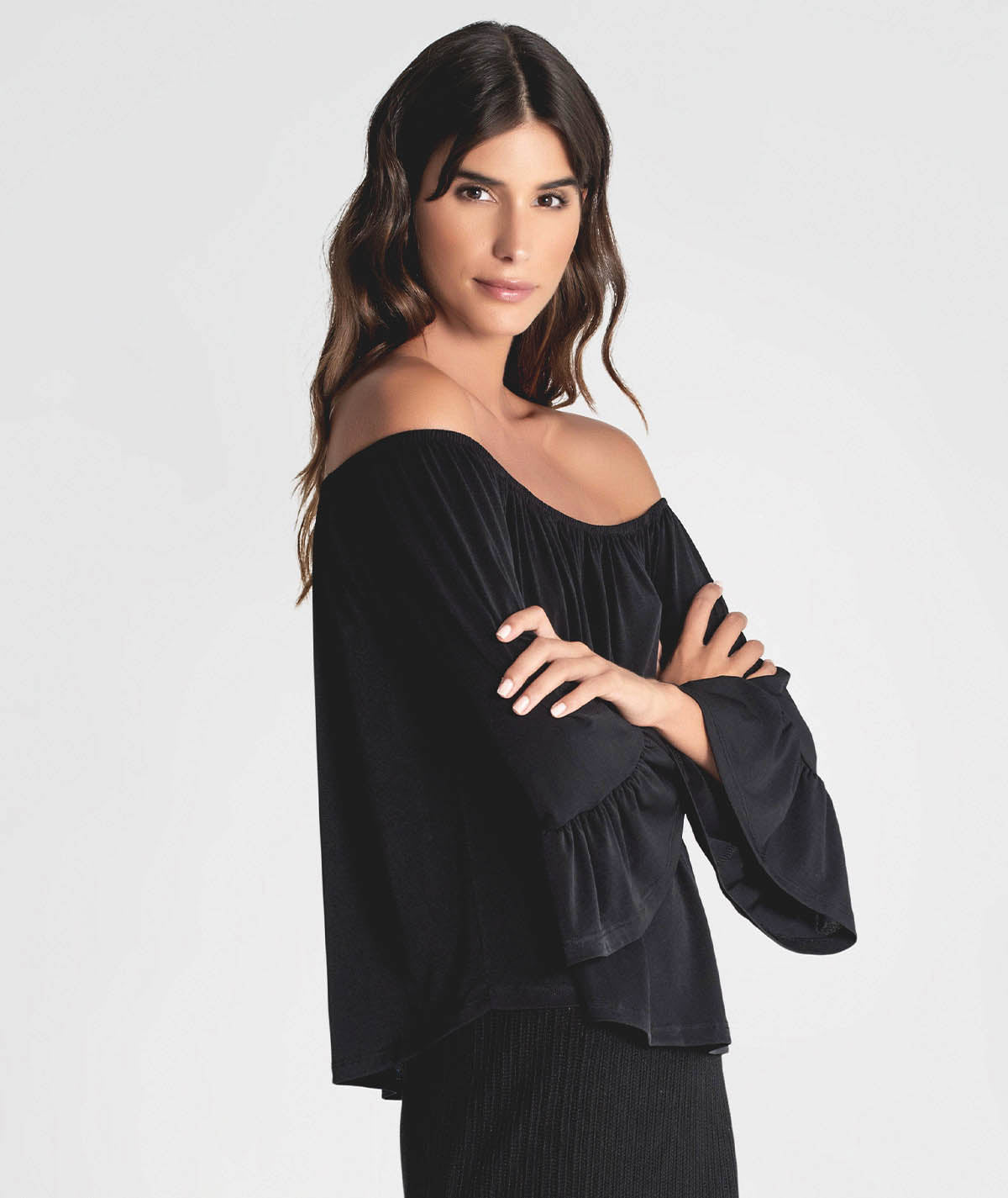 Off-the-shoulder blouse 6264