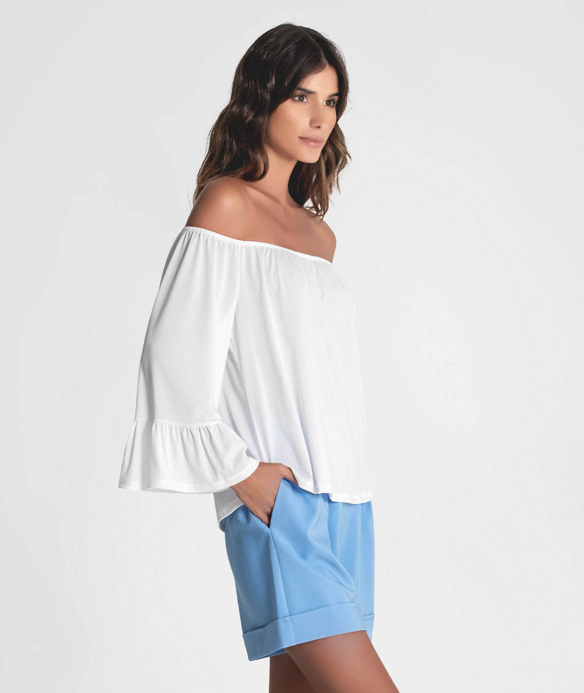 Off-the-shoulder blouse 6264
