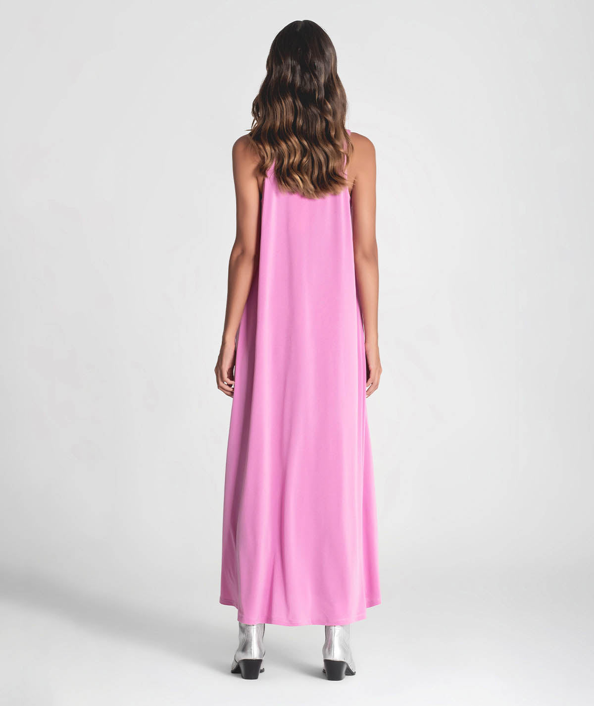 Vestido com faixa na frente a contraste 6271