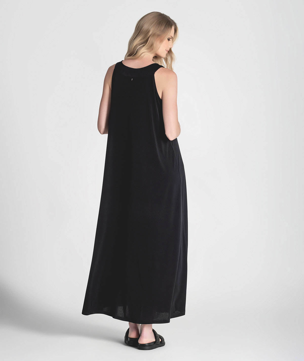 Vestido com faixa na frente a contraste 6271