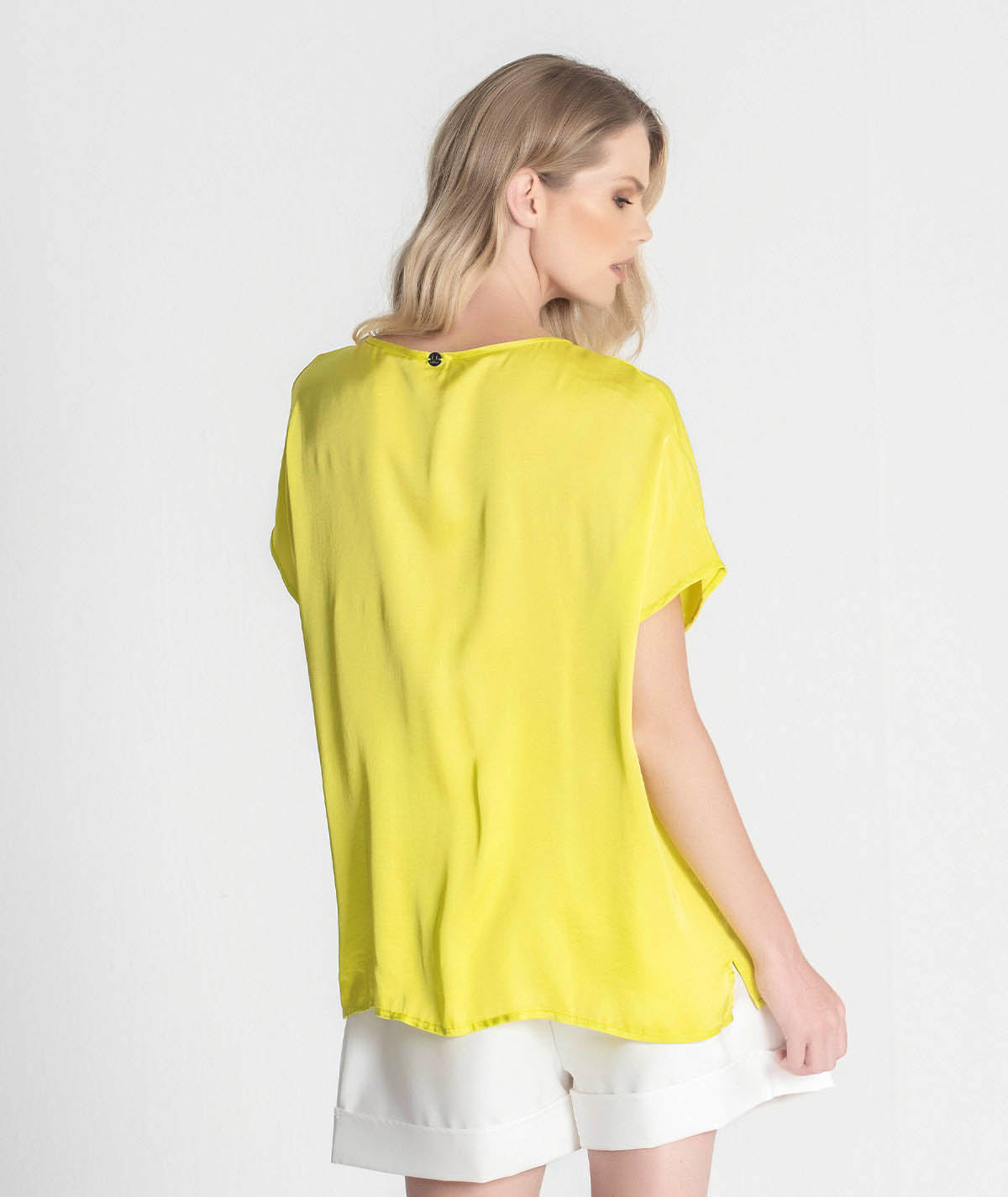 V-neck blouse with draping 6273