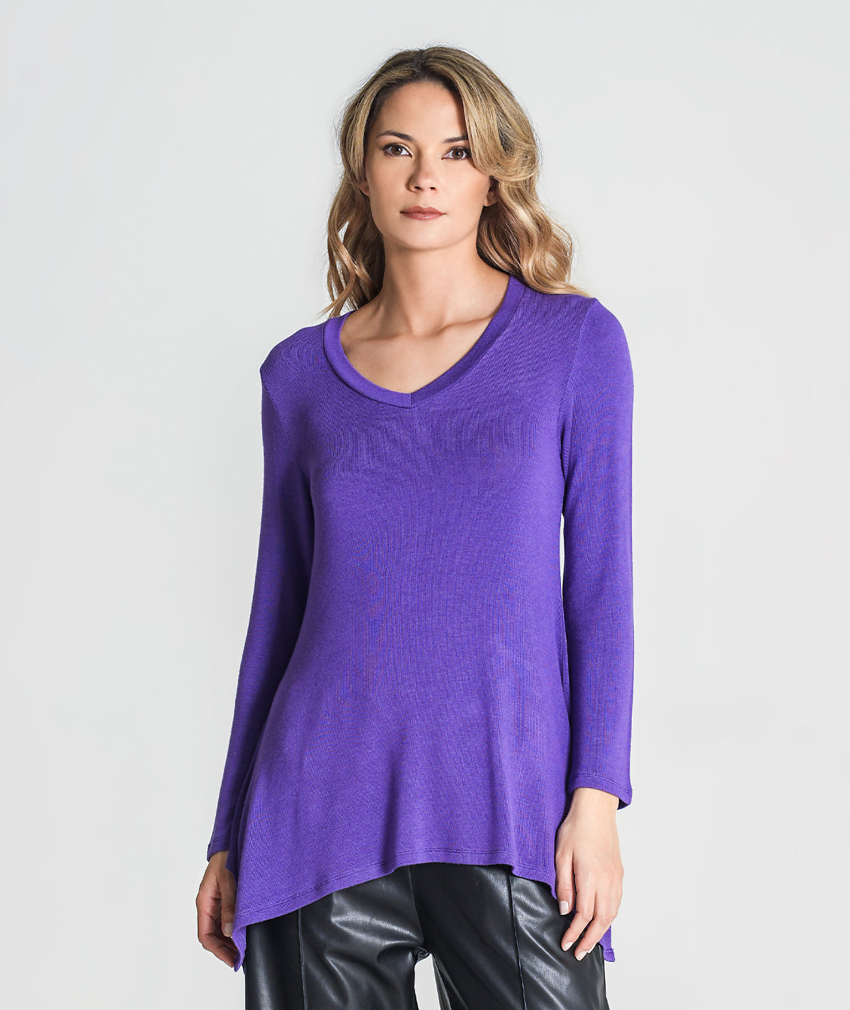 Camisola decote em v assimétrica 6297