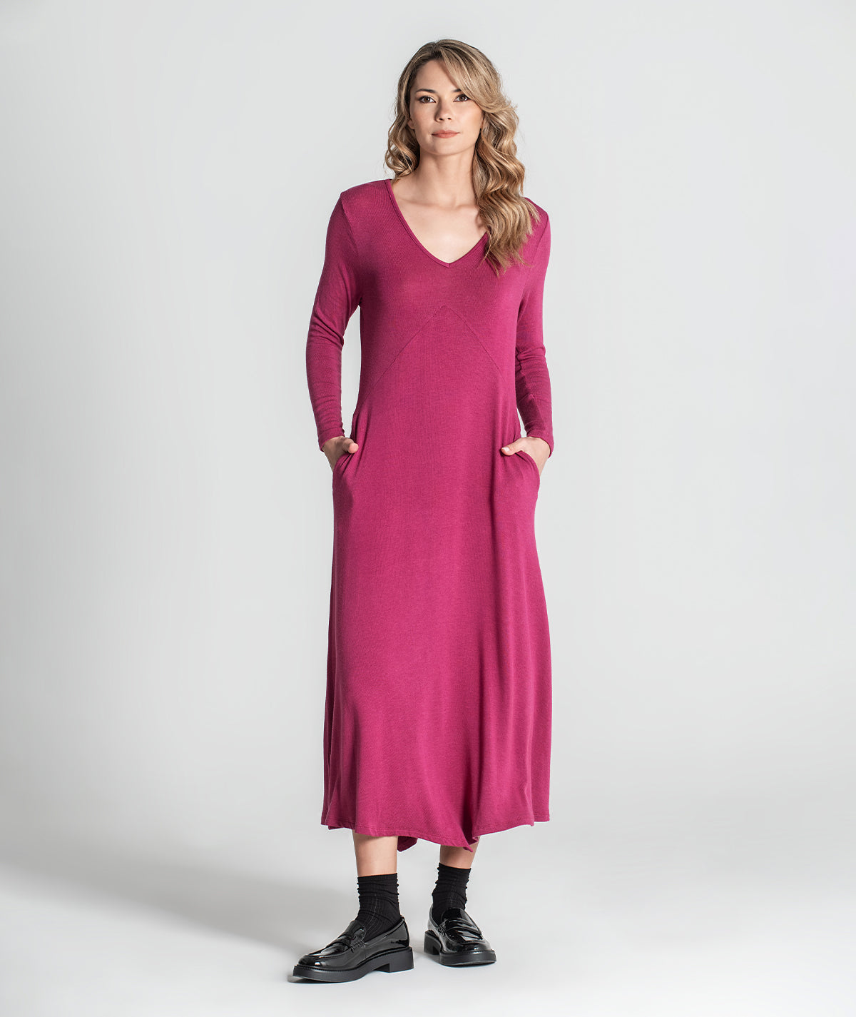 Vestido decote em v 6300