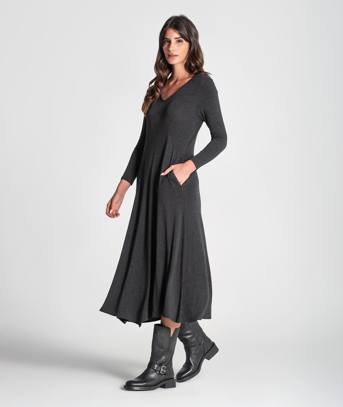 Vestido decote em v 6300