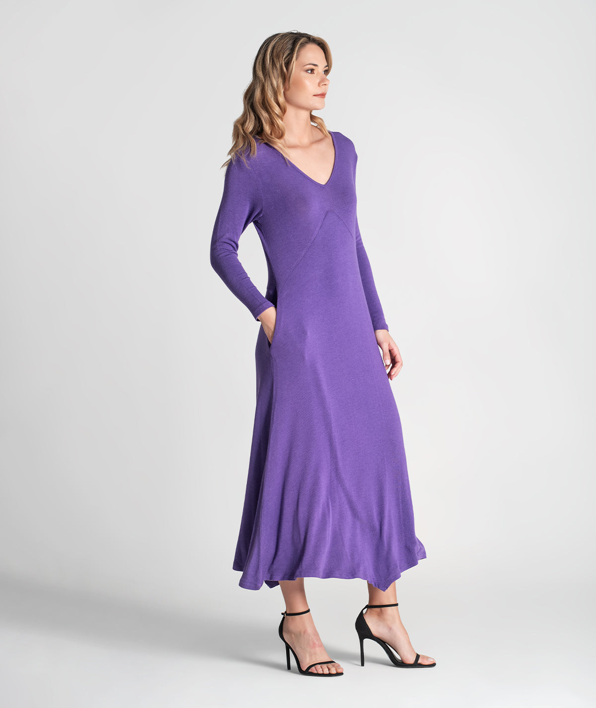 Vestido decote em v 6300