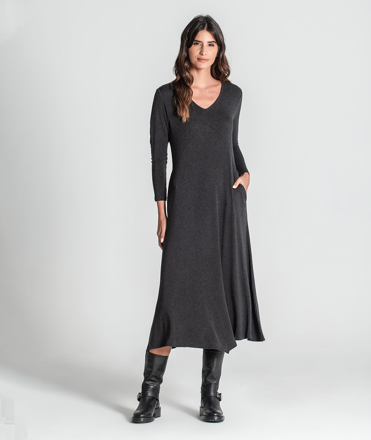 Vestido decote em v 6300