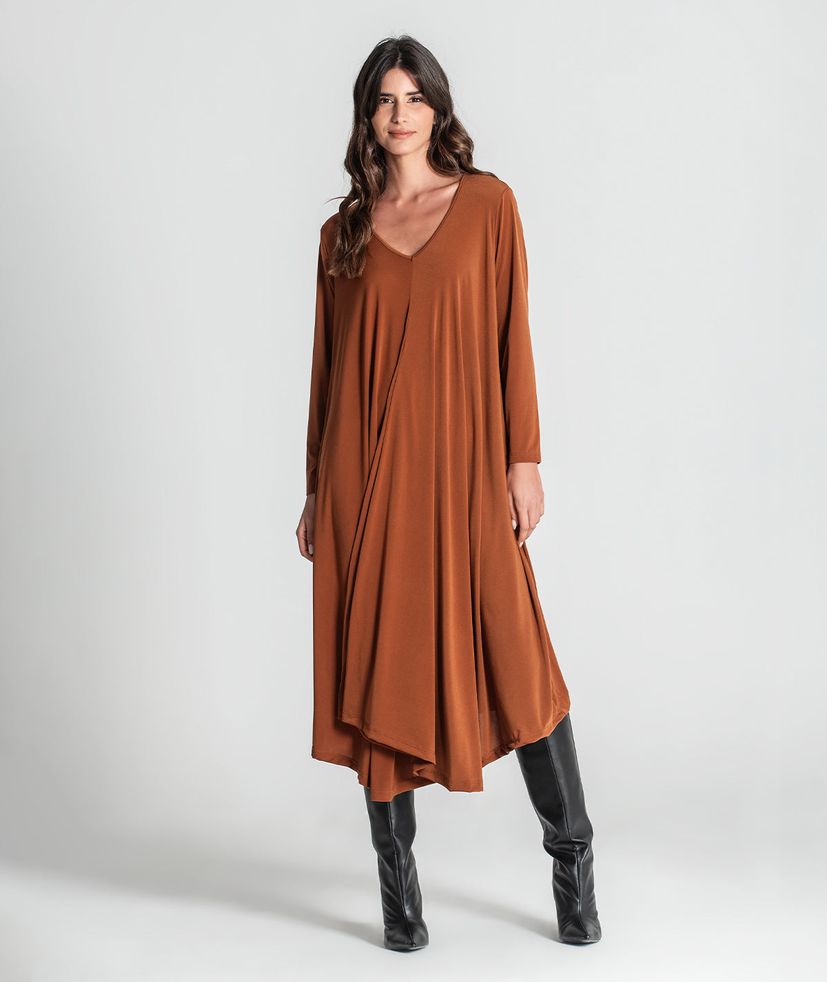 Vestido decote em v 6307