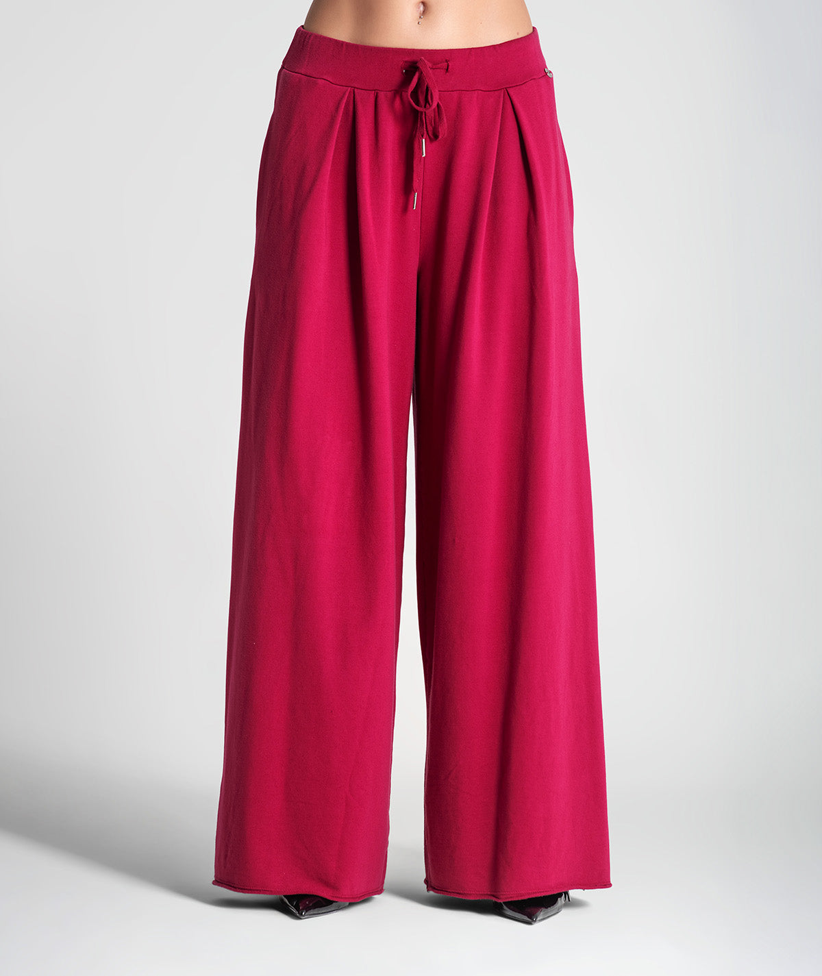 Calças largas com cinto ajustável 6321