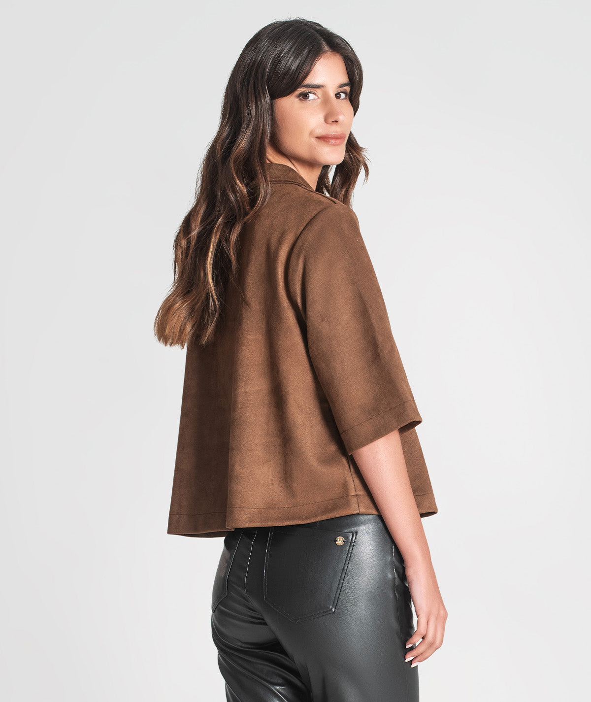 Casaco curto com botões 6345