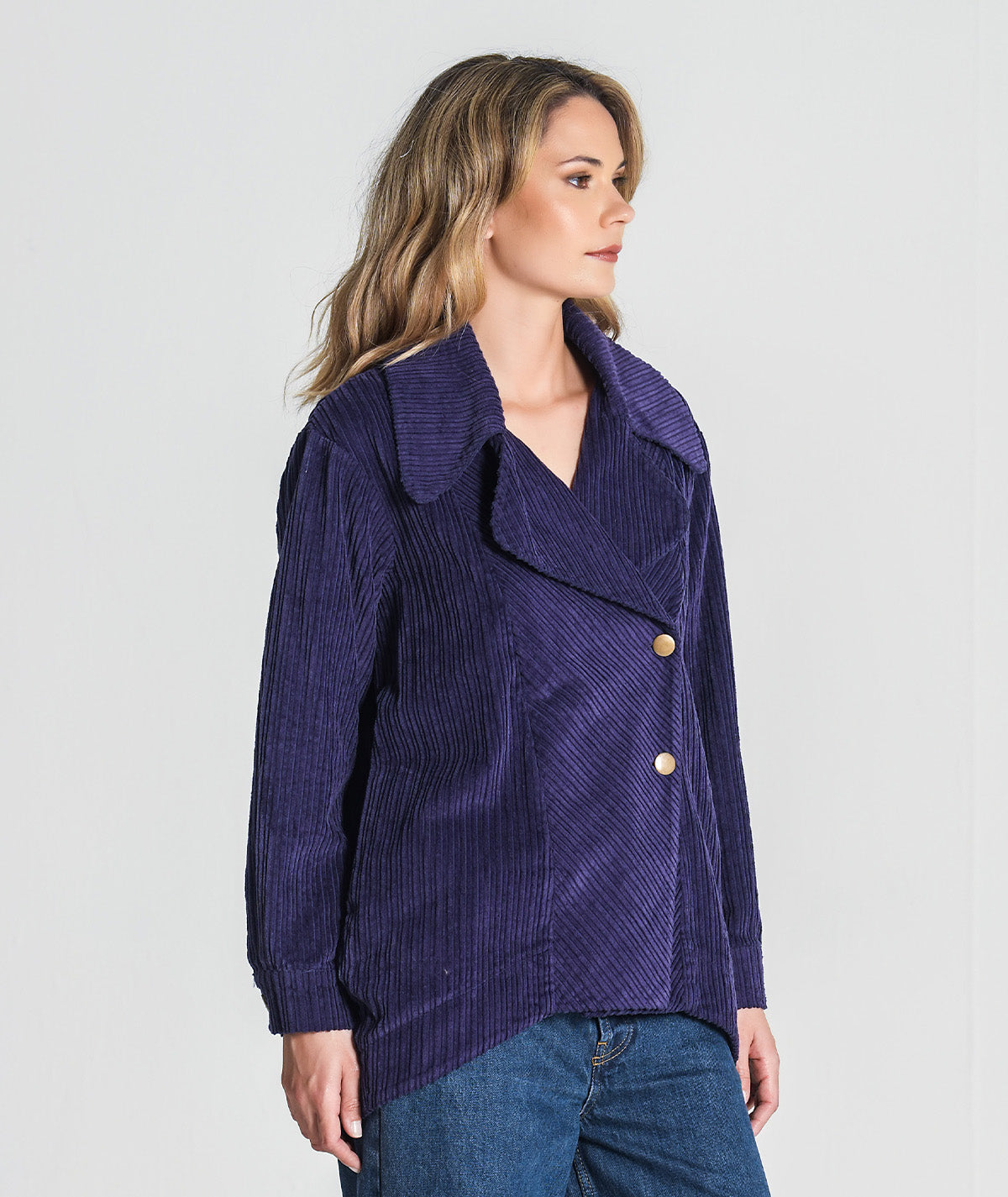 Casaco cruzado com botões 6352