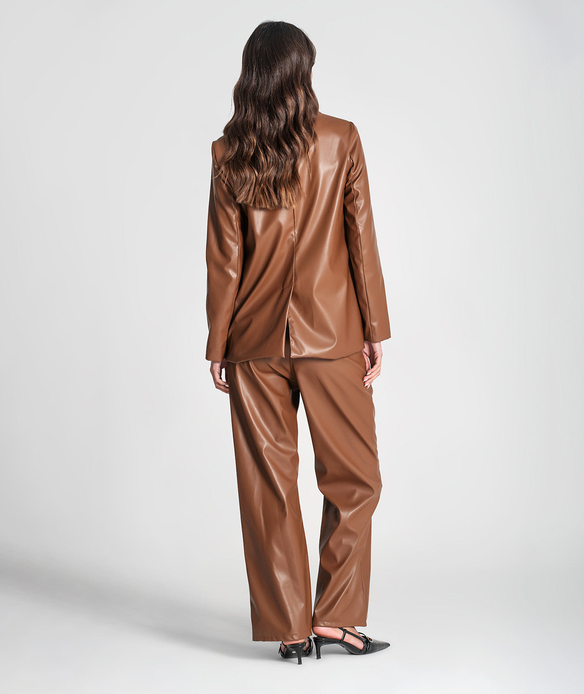 Blazer polipele com botão forrado 6360